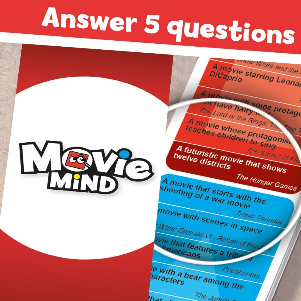 Movie Mind Trivia Game preview, answer 5 question